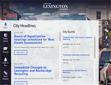 Tablet Screenshot of lexingtonva.gov